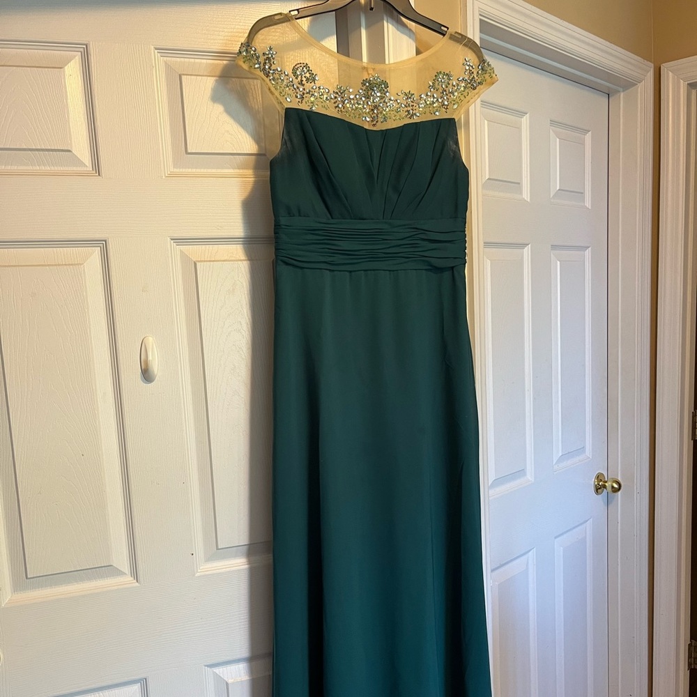 Green evening gown WORN ONCE